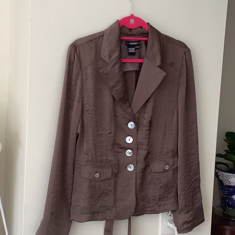 NWOT brown light blazer